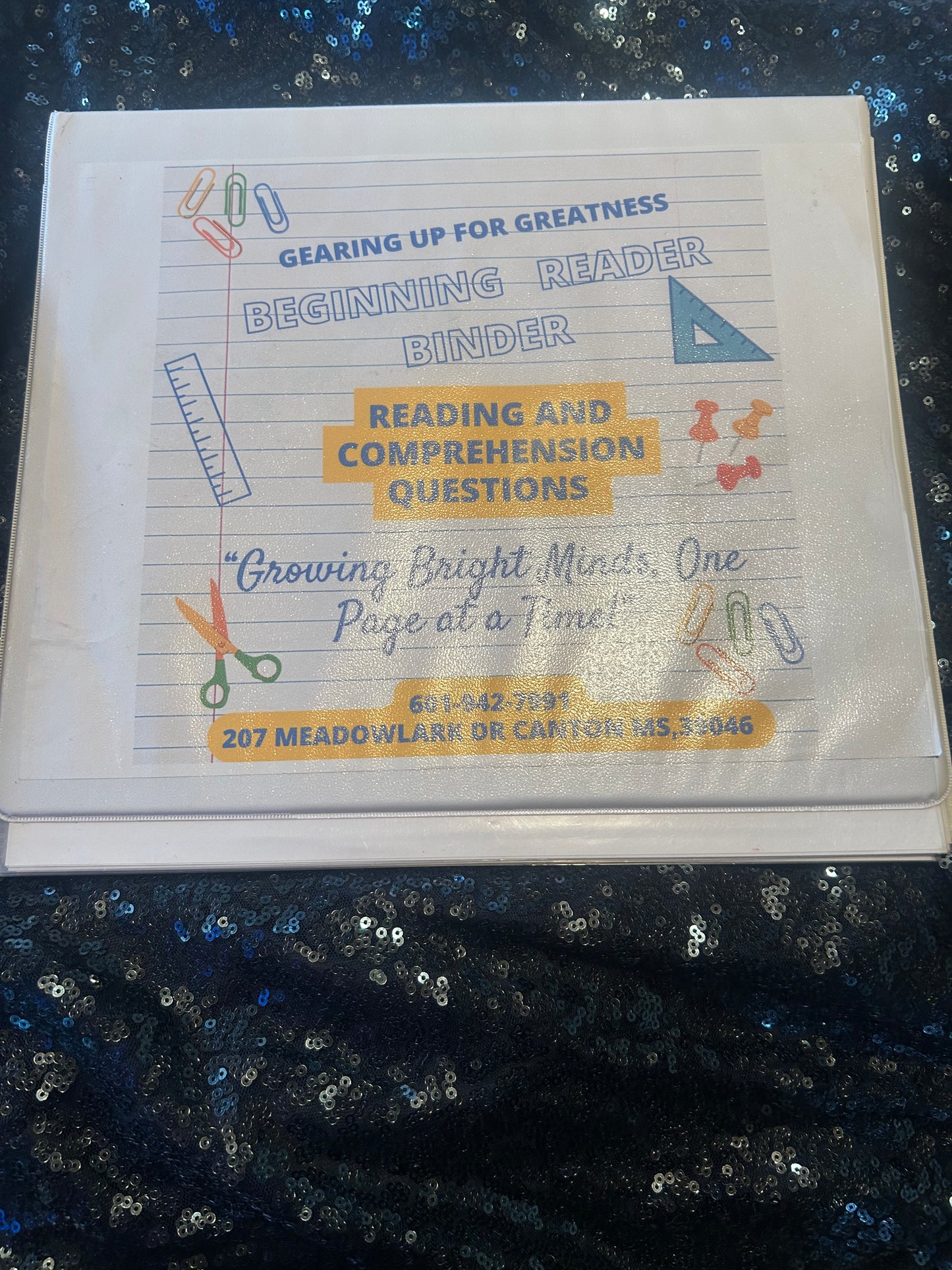 Beginning Reader Binder
