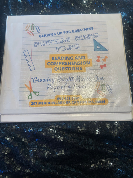 Beginning Reader Binder